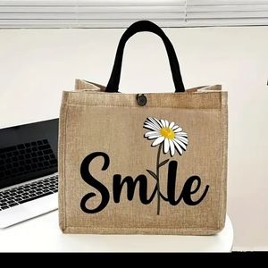 "Smile" Jute Bag